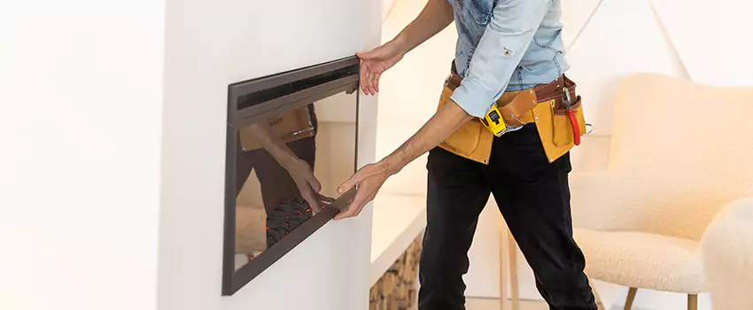 Metal Fireplace Installation in Miami Lakes, Florida