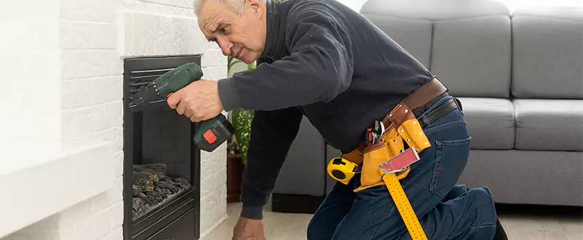 New Indoor Fireplace Installation in Miami Lakes, Florida