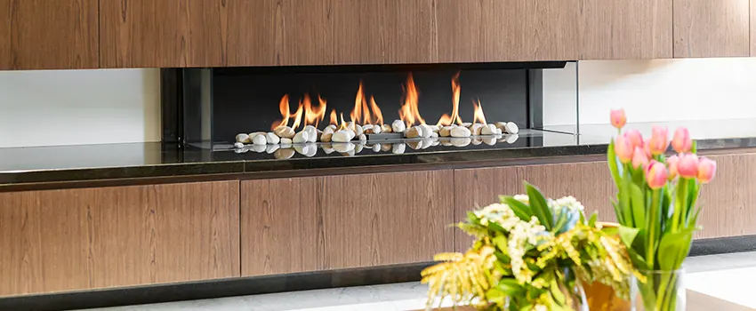 Double-height Fireplace Design Refurbishment in Miami Lakes, Florida